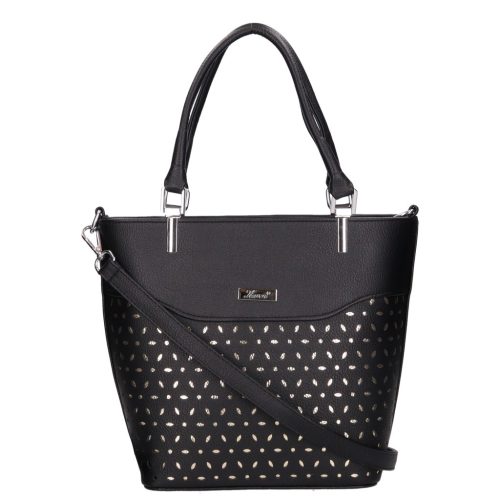 Karen rostbőr táska D 689-L fekete arany