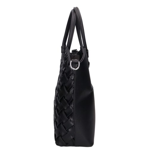 Karen rostbőr táska 1722 fekete fonott