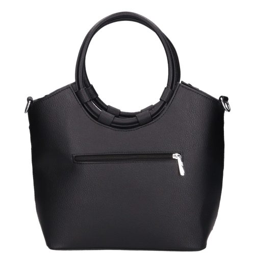 Karen rostbőr táska 1722 fekete fonott