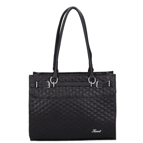 Karen rostbőr táska 2512 fekete steppelt