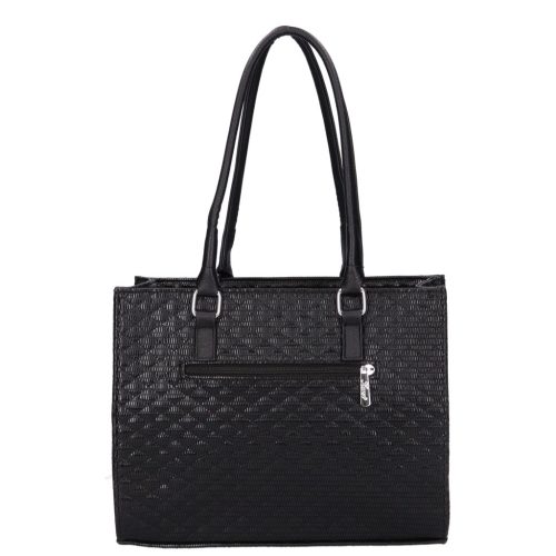 Karen rostbőr táska 2512 fekete steppelt