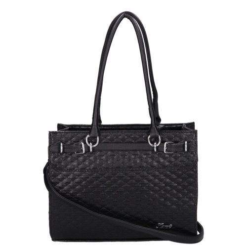 Karen rostbőr táska 2512 fekete steppelt