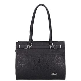 Karen rostbőr táska 2512 fekete virág