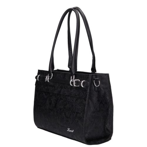 Karen rostbőr táska 2512 fekete virág