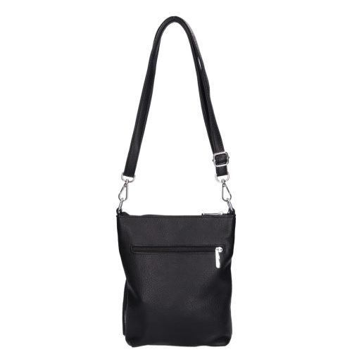 Karen rostbőr oldaltáska 2501 L fekete ezüst