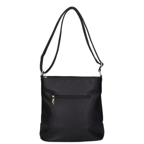 Karen rostbőr oldaltáska 9481 fekete drapp bronz