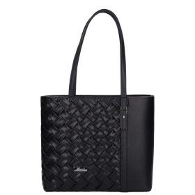 Karen rostbőr táska 1733 fekete fonott új