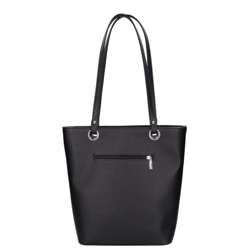 Karen rostbőr táska 1725 bis-L fekete ezüst