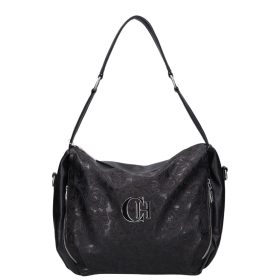 Chiara rostbőr táska I 581 fekete virág