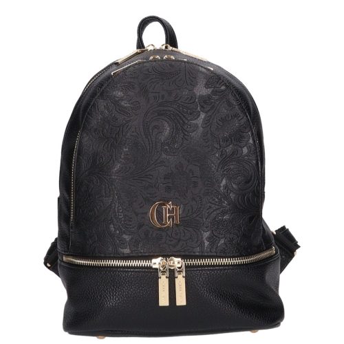 Chiara rostbőr hátizsák I 5000 fekete virágos