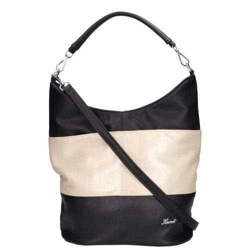 Karen rostbőr válltáska D 207 fekete arany fekete