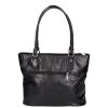 Karen rostbőr válltáska N 087 fekete virág