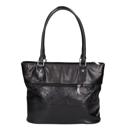 Karen rostbőr válltáska N 087 fekete virág