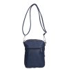 Karen 2503 kék rostbőr női válltáska