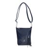Karen 2501-L kék rostbőr női válltáska