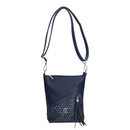 Karen 2501-L kék rostbőr női válltáska