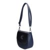 Karen 2382 kék rostbőr női válltáska