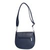Karen 2382 kék rostbőr női válltáska