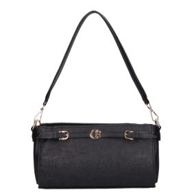 Chiara rostbőr táska E 6026 fekete virág