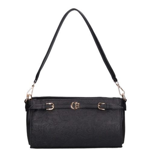 Chiara rostbőr táska E 6026 fekete virág