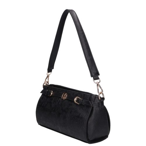 Chiara rostbőr táska E 6026 fekete virág