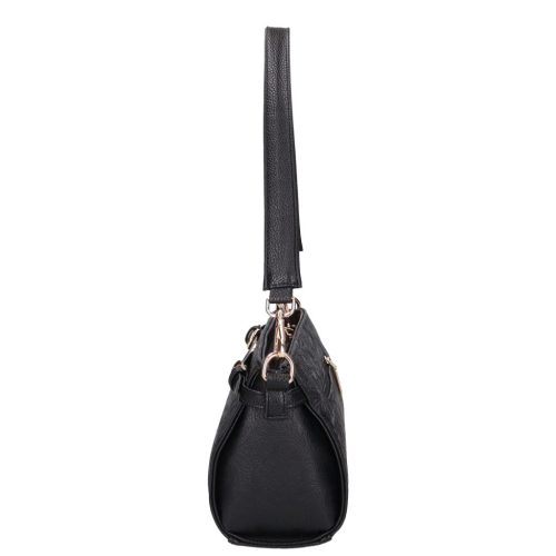 Chiara rostbőr táska E 6026 fekete virág