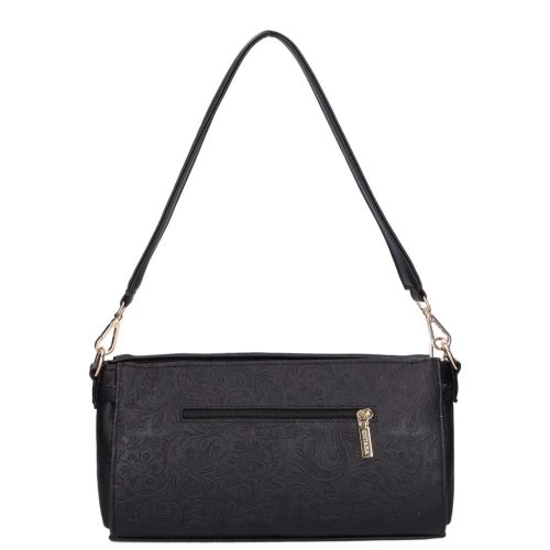 Chiara rostbőr táska E 6026 fekete virág