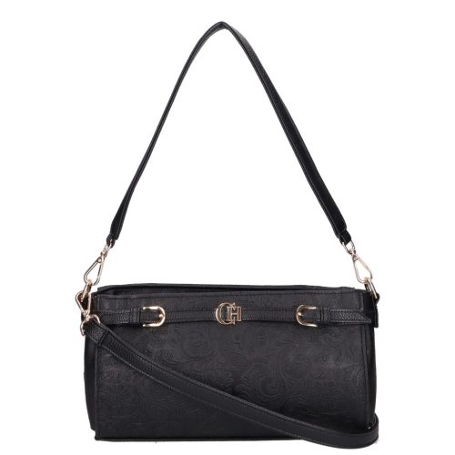 Chiara rostbőr táska E 6026 fekete virág