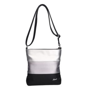 Karen rostbőr táska N 099 fekete ezüst