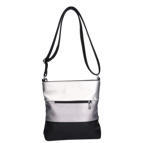 Karen rostbőr táska N 099 fekete ezüst