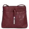 Karen rostbőr táska D 099 bordó virágos