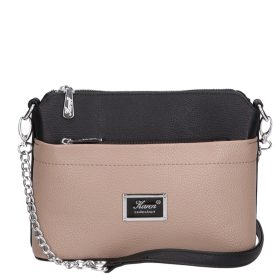 Karen rostbőr táska 9358 fekete drapp