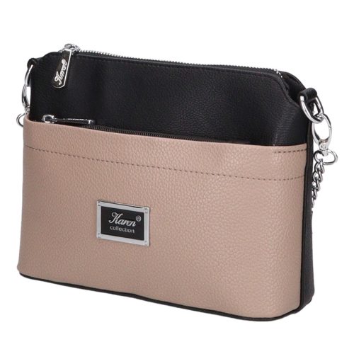 Karen rostbőr táska 9358 fekete drapp