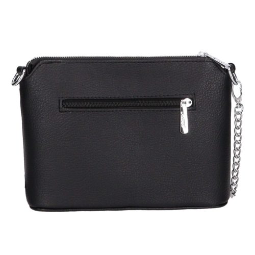 Karen rostbőr táska 9358 fekete virág új