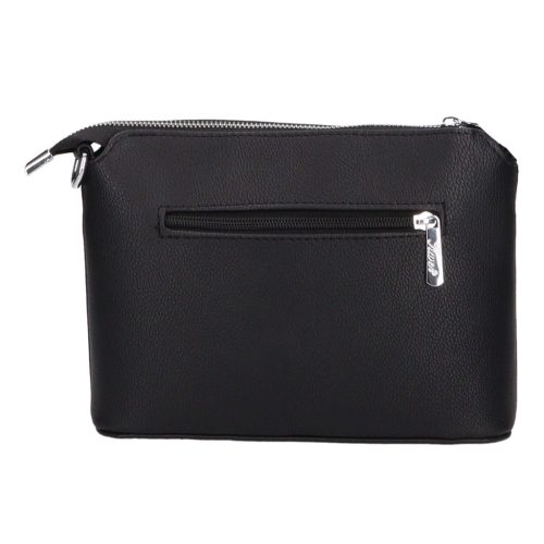 Karen rostbőr táska 9358 fekete bronz virág