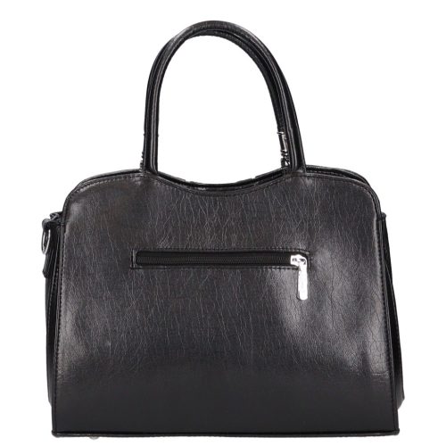 Karen rostbőr táska D 341 fekete virág