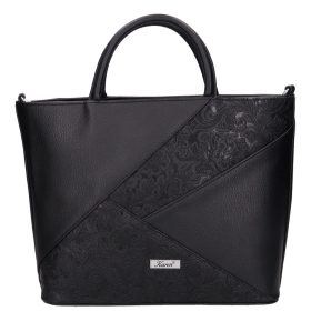 Karen rostbőr táska 2510 fekete virág