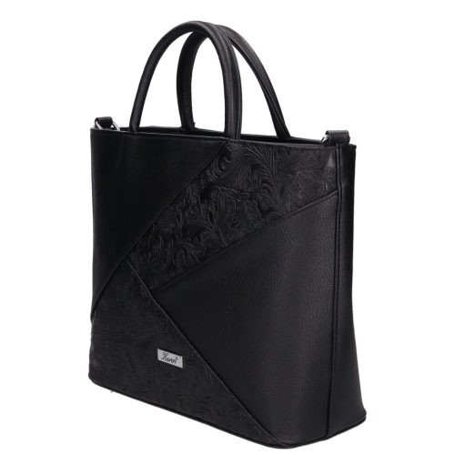 Karen rostbőr táska 2510 fekete virág