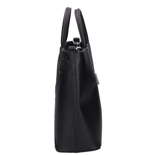 Karen rostbőr táska 2510 fekete virág