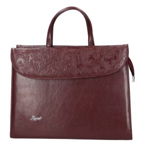 Karen rostbőr táska 284 bordó virág