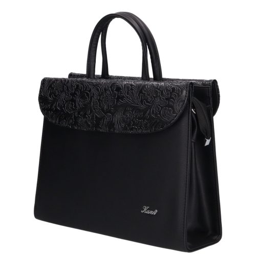 Karen rostbőr táska 284 fekete virág