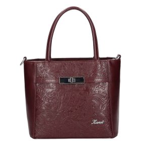 Karen rostbőr táska 1736 bordó virág