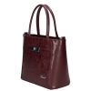 Karen rostbőr táska 1736 bordó virág