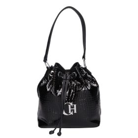 Chiara rostbőr táska I 5056 fekete lakk