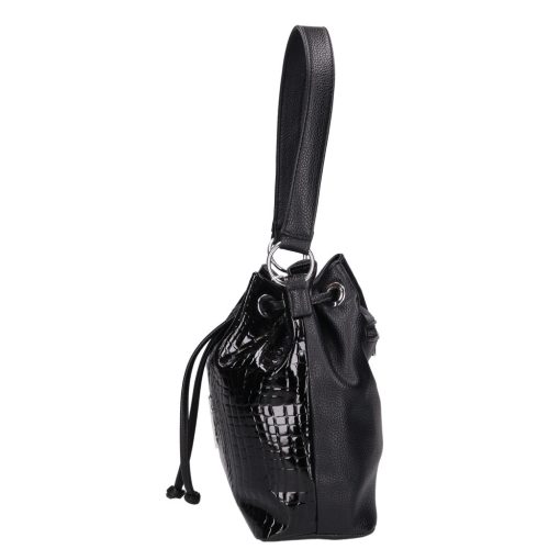 Chiara rostbőr táska I 5056 fekete lakk