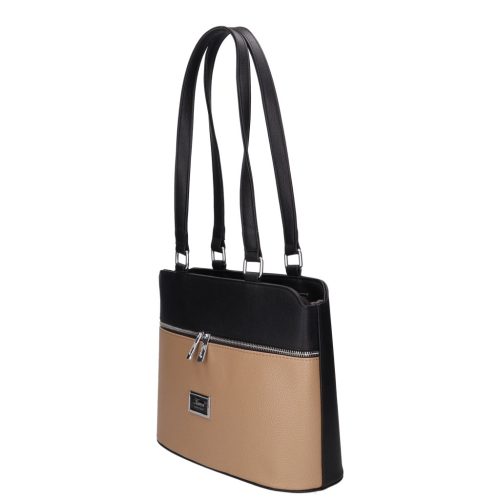 Karen rostbőr táska 2374 fekete drapp