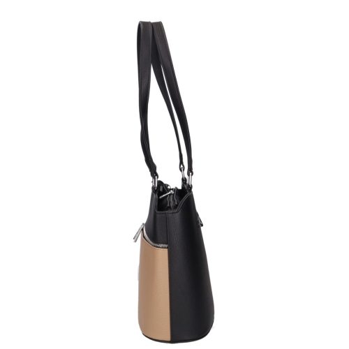 Karen rostbőr táska 2374 fekete drapp