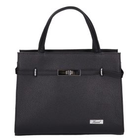Karen 9429 bis fekete rostbőr női kézitáska