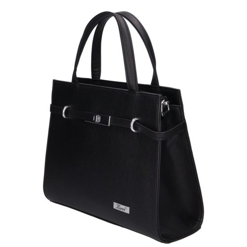 Karen 9429 bis fekete rostbőr női kézitáska