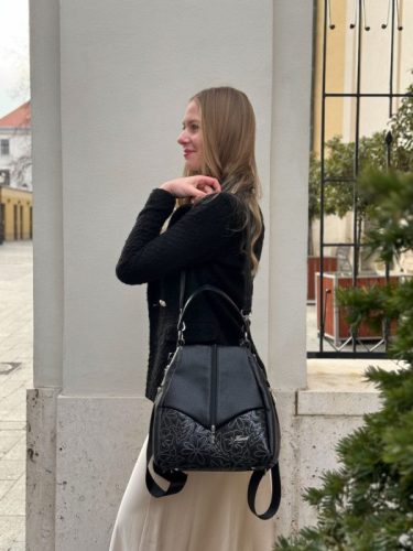Karen rostbőr női hátizsák 1620 fekete